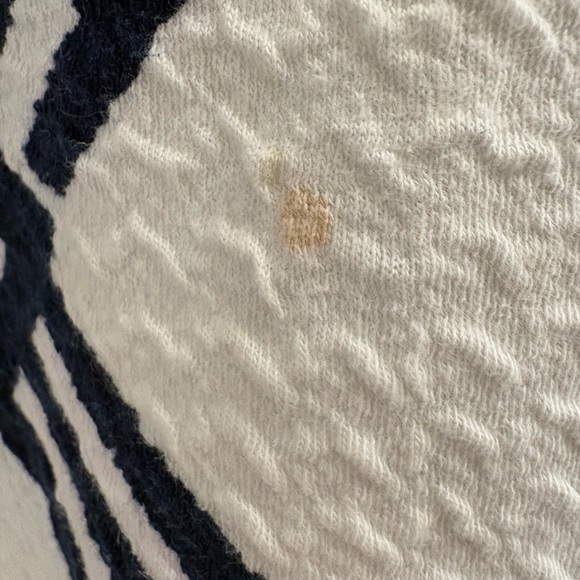 HD in Paris Anthropologie Navy and white cotton jersey dress in size 12 - Picture 6 of 11